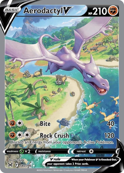 Aerodactyl V (Alternate Full Art) (180/196) (SWSH11: Lost Origin)