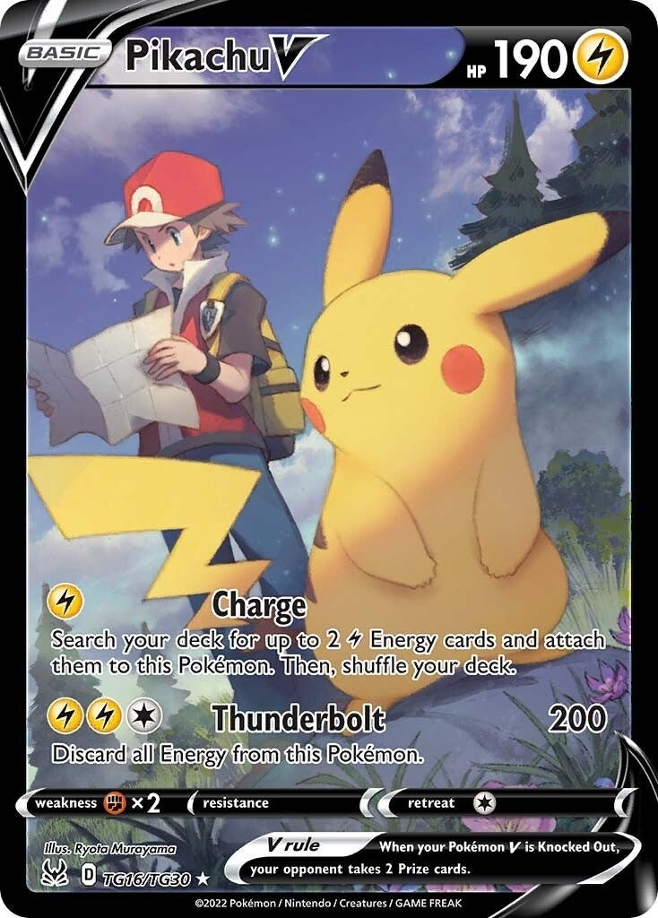 Pikachu V (TG16/TG30) (SWSH11: Lost Origin Trainer Gallery)