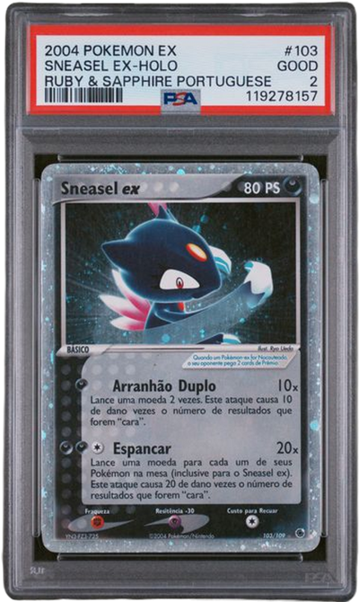 PSA 2 SNEASEL EX-HOLO PORTUGUESE