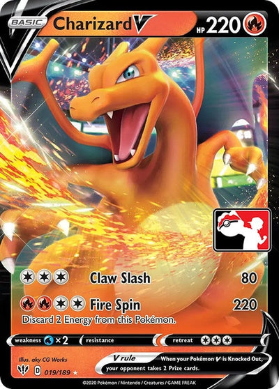 Charizard V (019/189) (Prize Pack Series Cards)