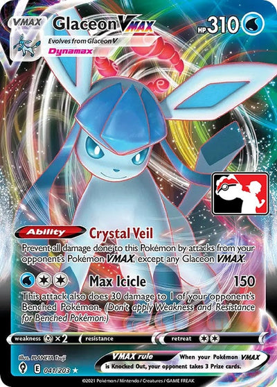 Glaceon VMAX (041/203) (Prize Pack Series Cards)