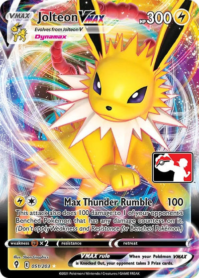 Jolteon VMAX (051/203) (Prize Pack Series Cards)