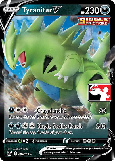Tyranitar V (097/163) (Prize Pack Series Cards)