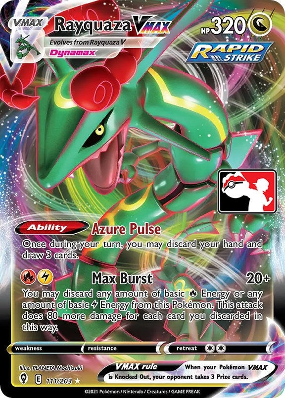 Rayquaza VMAX (111/203) (Prize Pack Series Cards)