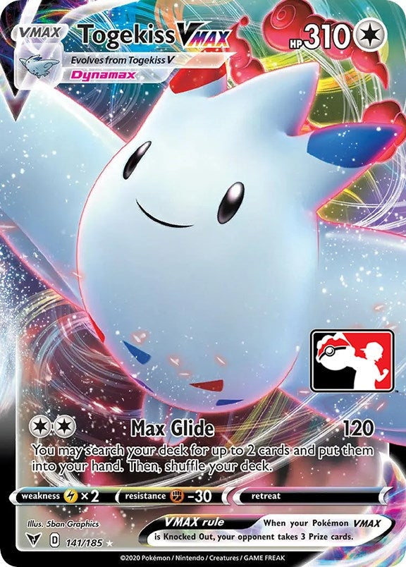 Togekiss VMAX (141/185) (Prize Pack Series Cards)