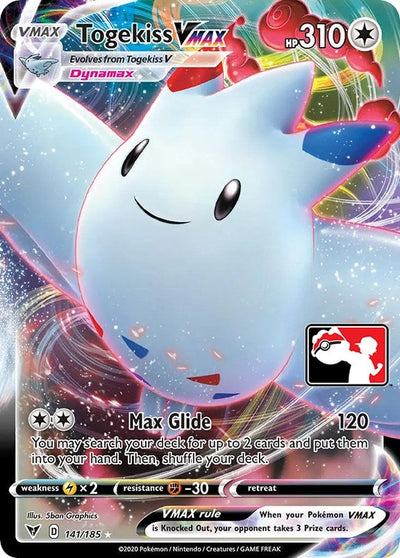 Togekiss VMAX (141/185) (Prize Pack Series Cards)
