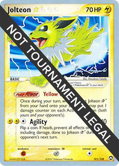Jolteon Star - 2008 (Jason Klaczynski) (101/108) (World Championship Decks) (WCD)