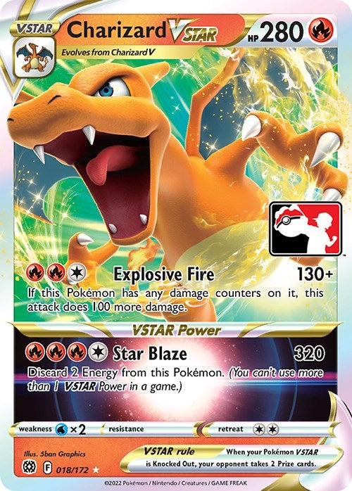 Charizard VSTAR (018/172) (Prize Pack Series Cards)