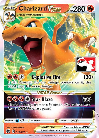 Charizard VSTAR (018/172) (Prize Pack Series Cards)
