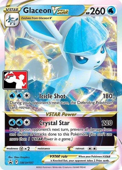 Glaceon VSTAR - SWSH197 (SWSH197) (Prize Pack Series Cards)