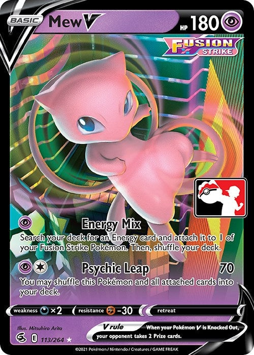 Mew V (113/264) (Prize Pack Series Cards)