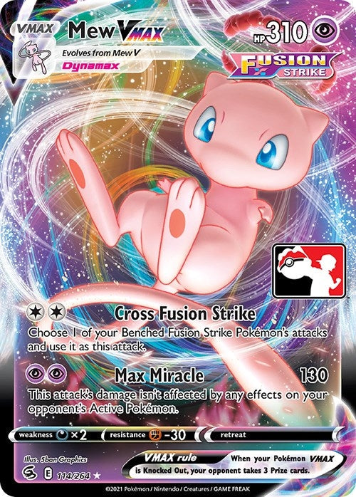Mew VMAX (114/264) (Prize Pack Series Cards)