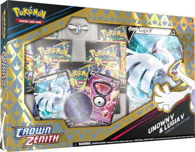 Unown V & Lugia V Pokémon Crown Zenith Special Collection Box
