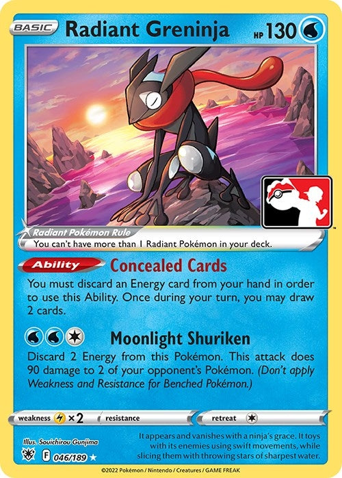 Radiant Greninja (046/189) (Prize Pack Series Cards)