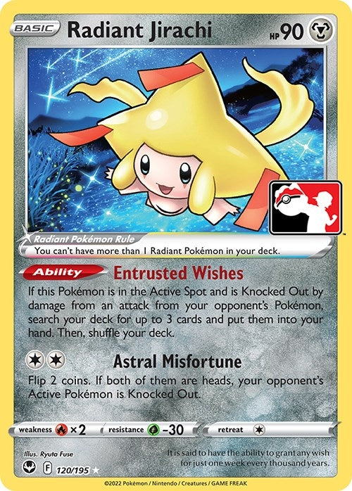 Radiant Jirachi (120/195) (Prize Pack Series Cards)