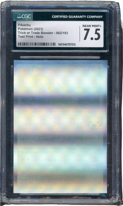 CGC 7.5 PIKACHU TRICK OR TRADE *TEST PRINT* HOLO