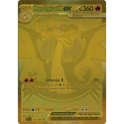 Mega Charizard X ex (130/094) (ME02: Phantasmal Flames)