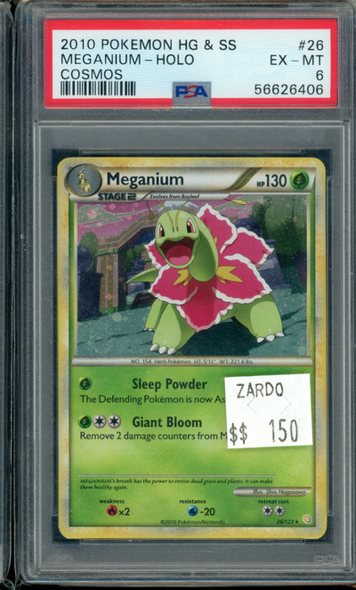 PSA 6 Meganium holo -HG & SS