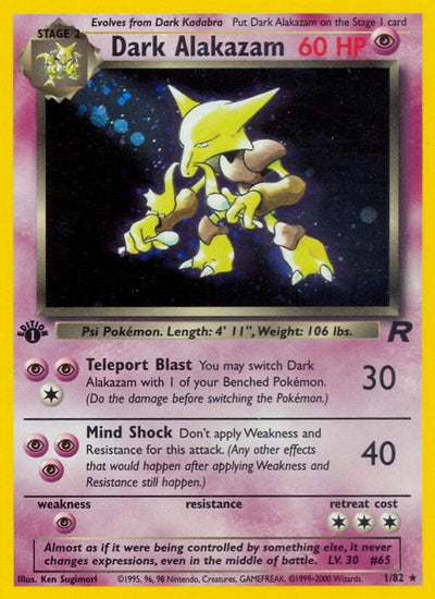 Dark Alakazam (1) (01/82) (Team Rocket) (TR)