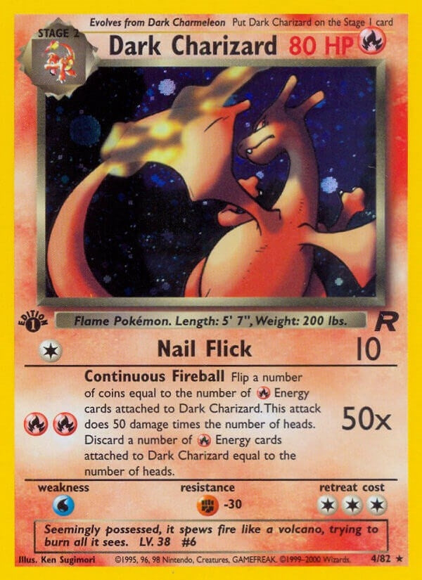 Dark Charizard (4) (04/82) (Team Rocket) (TR)