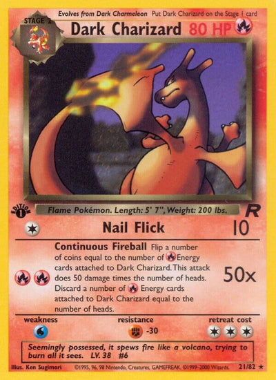 Dark Charizard (21) (21/82) (Team Rocket) (TR)