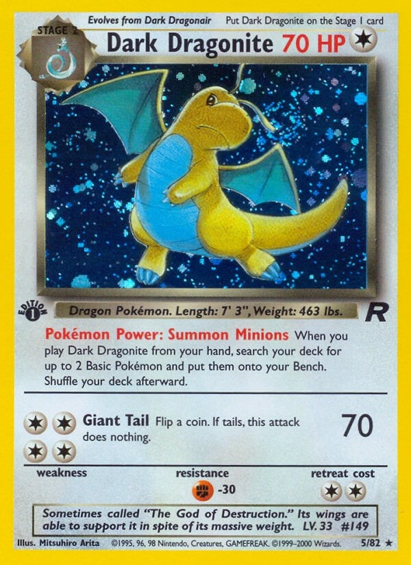 Dark Dragonite (5) (05/82) (Team Rocket) (TR)