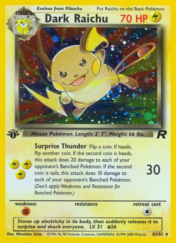 Dark Raichu (83/82) (Team Rocket) (TR)