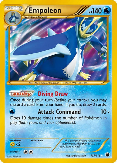 Empoleon (117 Secret Rare) (117/116) (Plasma Freeze) (PLF)