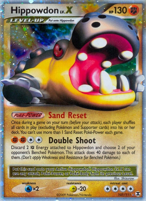Hippowdon Lv.X (107/111) (Rising Rivals) (RR)