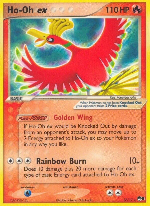 Ho-Oh ex (Non-Holo) (017/017) (POP Series 3) (POP)