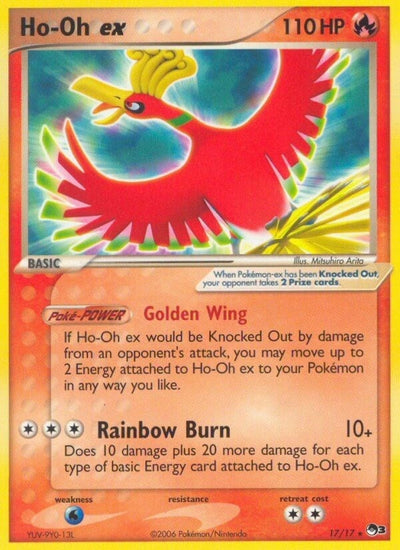Ho-Oh ex (Non-Holo) (017/017) (POP Series 3) (POP)
