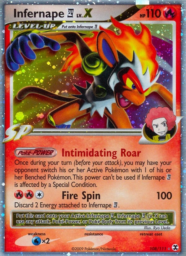 Infernape E4 Lv.X (108/111) (Rising Rivals) (RR)
