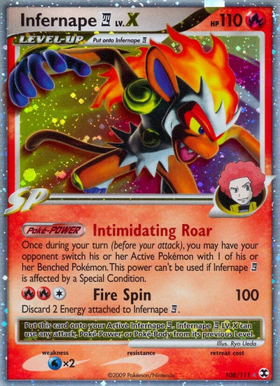 Infernape E4 Lv.X (108/111) (Rising Rivals) (RR)
