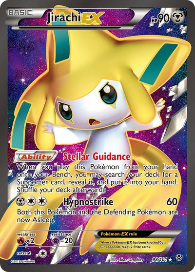 Jirachi EX (98 Full Art) (98/101) (Plasma Blast) (PLB)