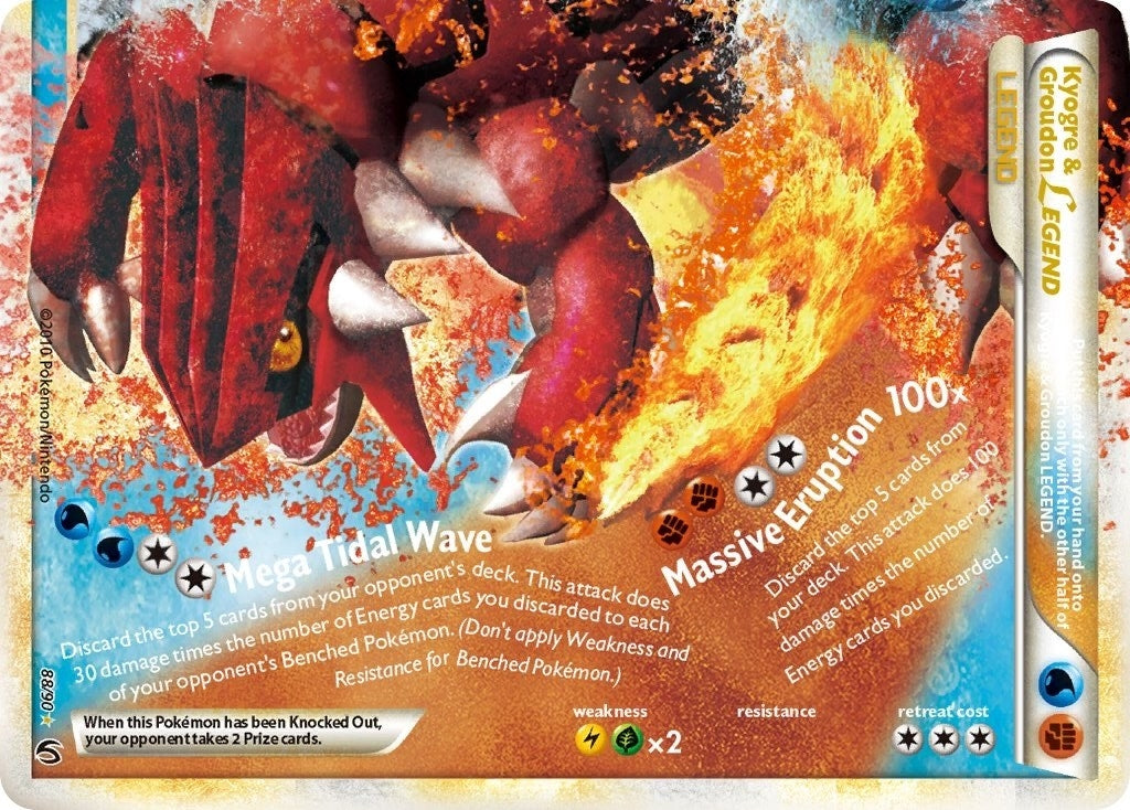 Kyogre & Groudon Legend (Bottom) (88/90) (Undaunted) (UD)