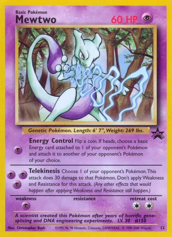 Mewtwo (12) (12/53) (WoTC Promo) (PR)