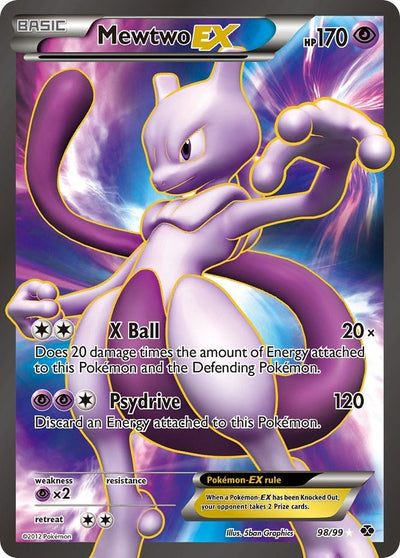 Mewtwo EX (98 Full Art) (98/99) (Next Destinies) (NXD)