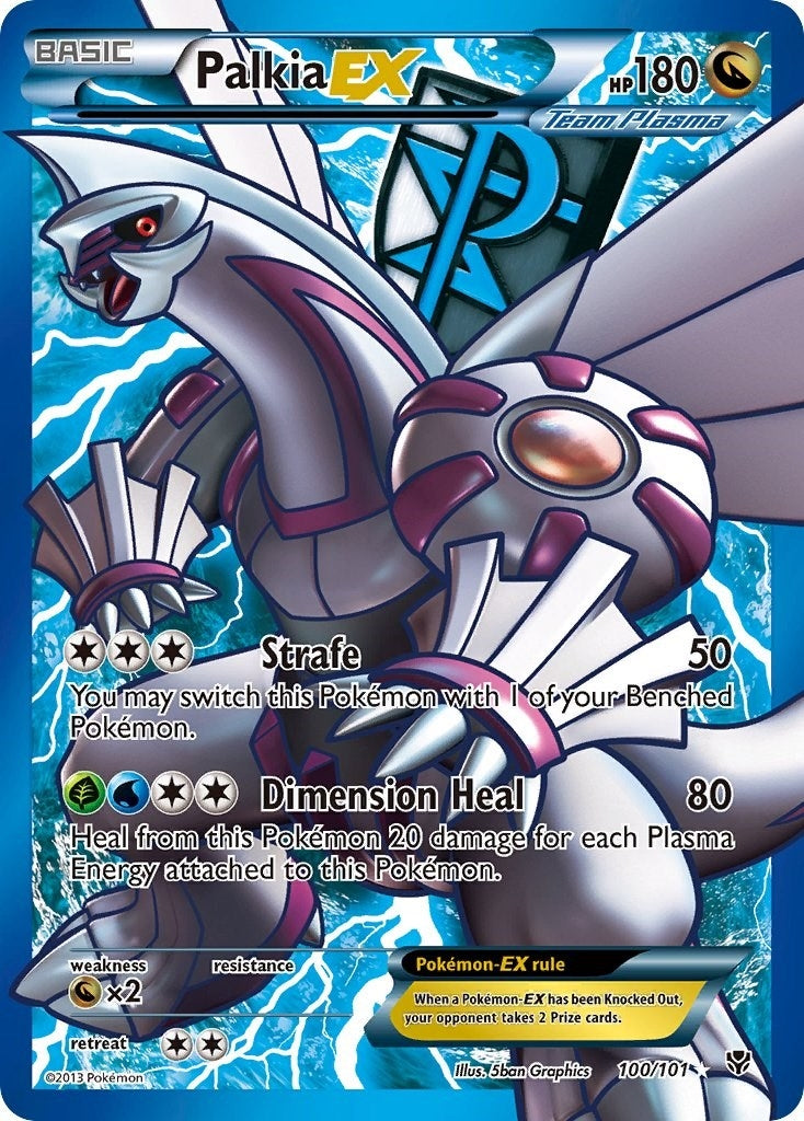 Palkia EX (Team Plasma) (100 Full Art) (100/101) (Plasma Blast) (PLB)