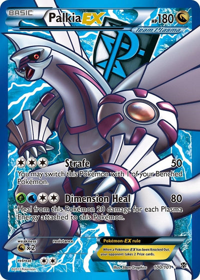 Palkia EX (Team Plasma) (100 Full Art) (100/101) (Plasma Blast) (PLB)