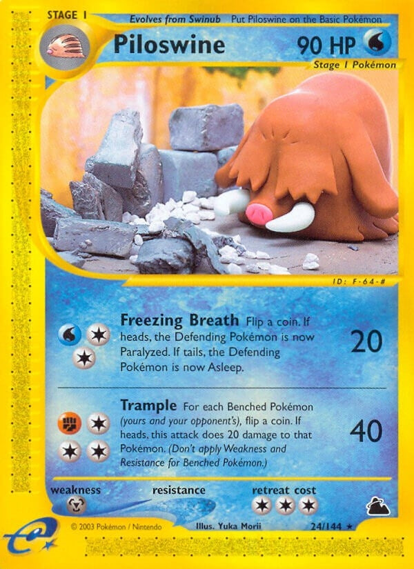 Piloswine (24) (024/144) (Skyridge) (SK)