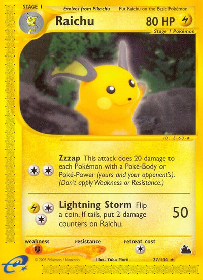 Raichu (27) (027/144) (Skyridge) (SK)