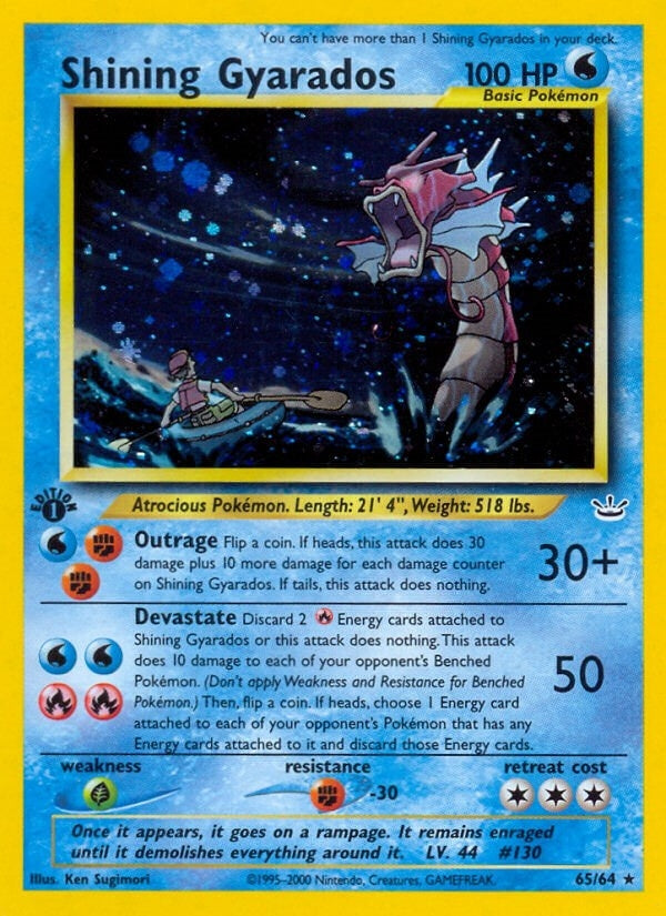 Shining Gyarados (65/64) (Neo Revelation) (N3)