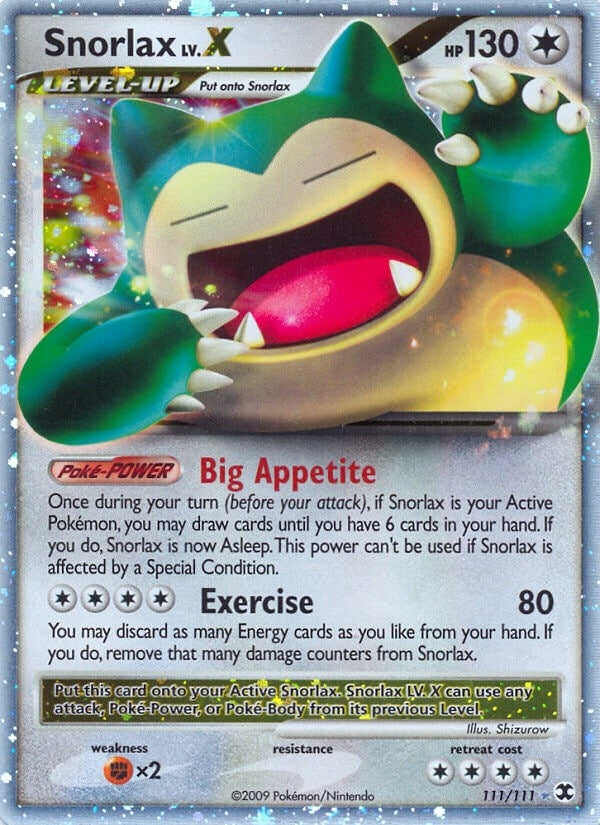 Snorlax Lv.X (111/111) (Rising Rivals) (RR)