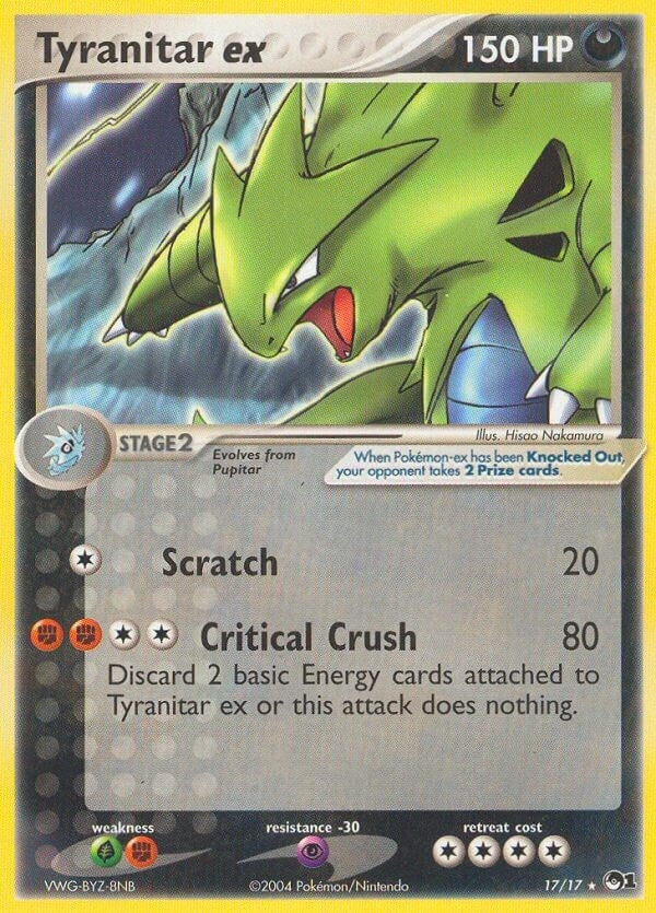 Tyranitar ex (Holo) (017/017) (POP Series 1) (POP)