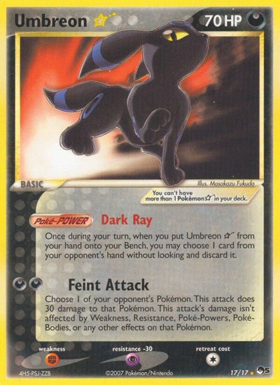 Umbreon Star (017/017) (POP Series 5) (POP)