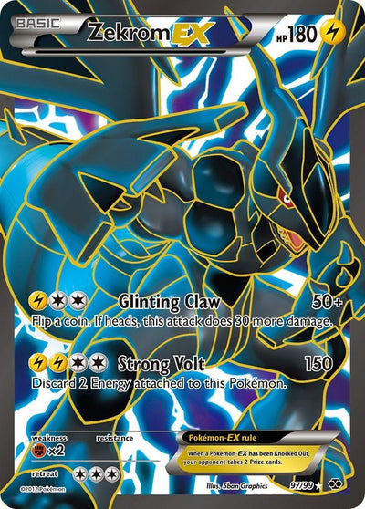Zekrom EX (97 Full Art) (97/99) (Next Destinies) (NXD)