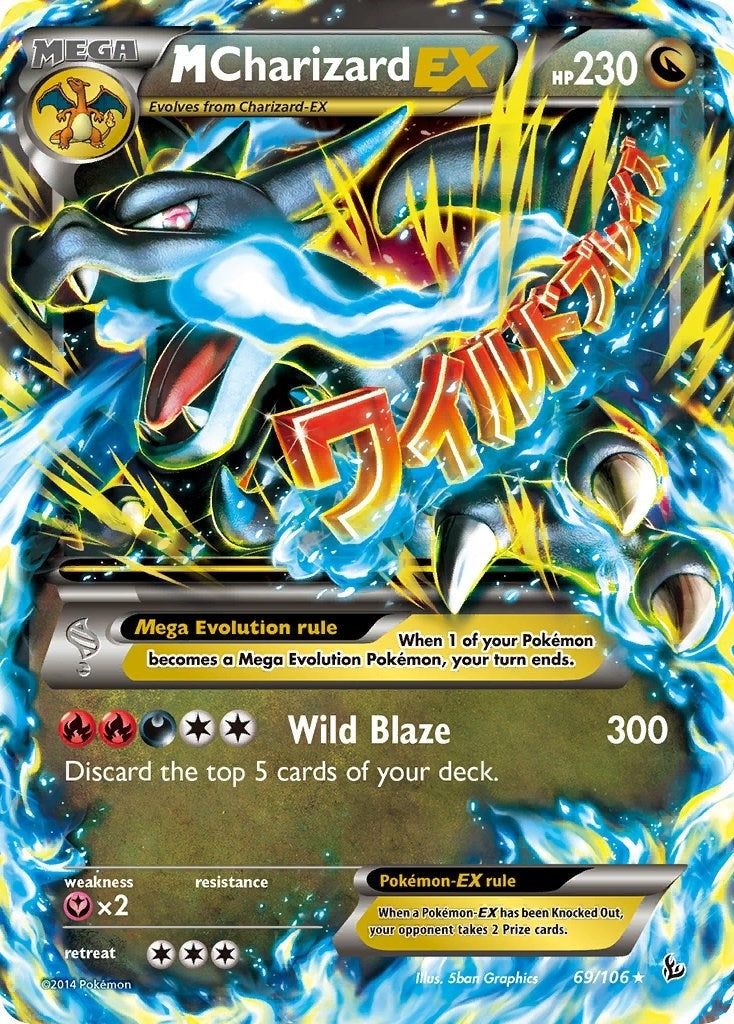 M Charizard EX (X) (69/106) (XY - Flashfire) (FLF)