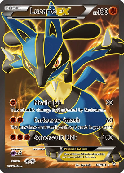 Lucario EX (107 Full Art) (107/111) (XY - Furious Fists) (FFI)