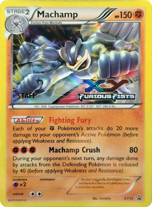 Machamp - XY13 (Prerelease) [Staff] (XY13) (XY Promos) (PR)