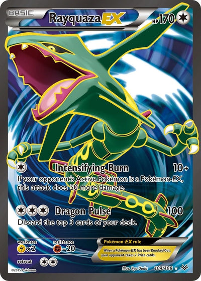 Rayquaza EX (104 Full Art) (104/108) (XY - Roaring Skies) (ROS)